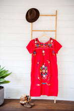 Load image into Gallery viewer, Mexican Bonita dress Red
