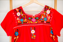 Load image into Gallery viewer, Mexican Bonita dress Red
