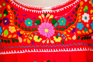 Mexican Bonita dress Red