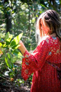 V Neck Flowy Dress