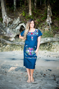 Mexican Bonita dress Navy Blu