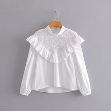 Load image into Gallery viewer, White Ruffle Blouse
