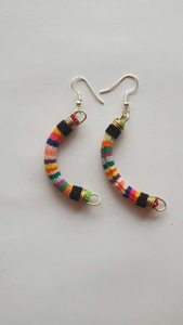 Peruvian sheep wool earrings/various colours